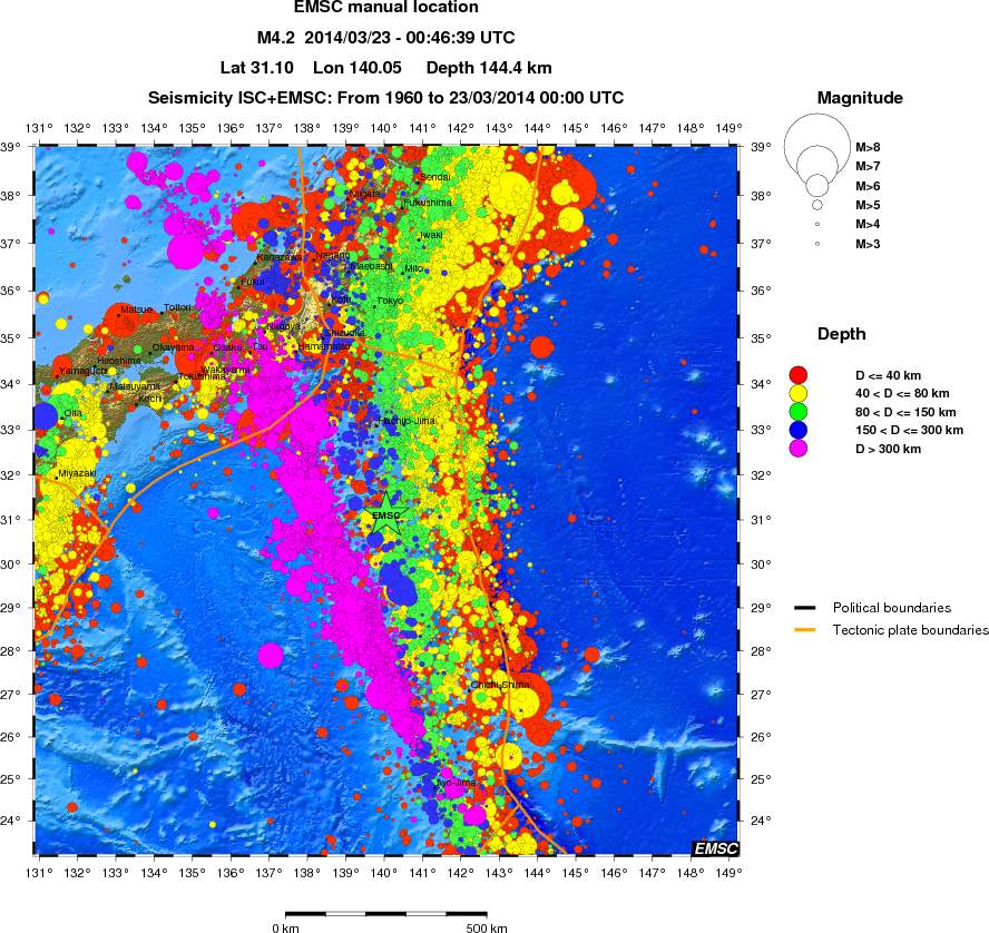 wide historical seismicity