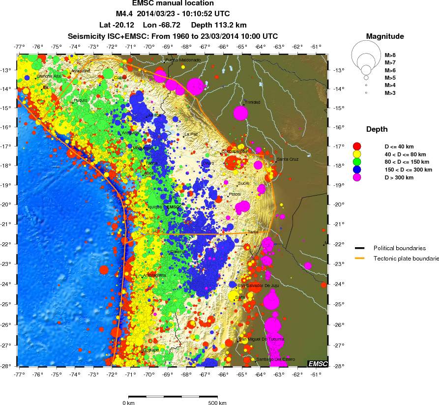 wide historical seismicity