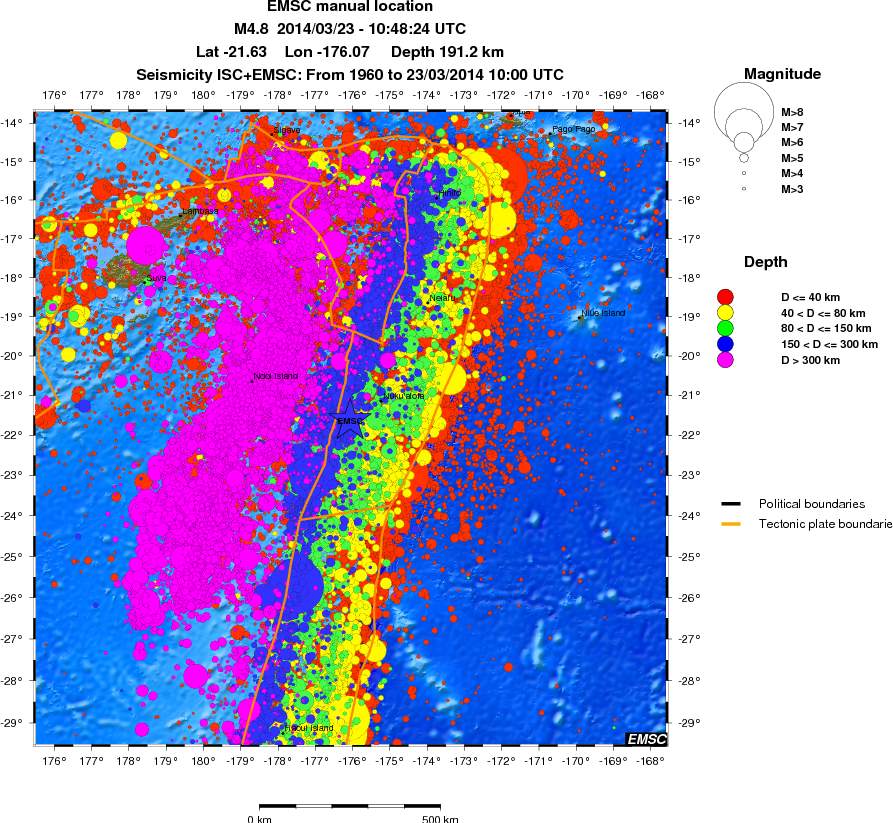wide historical seismicity