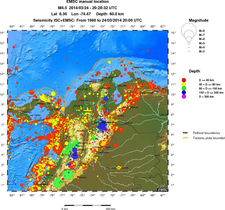 wide historical seismicity