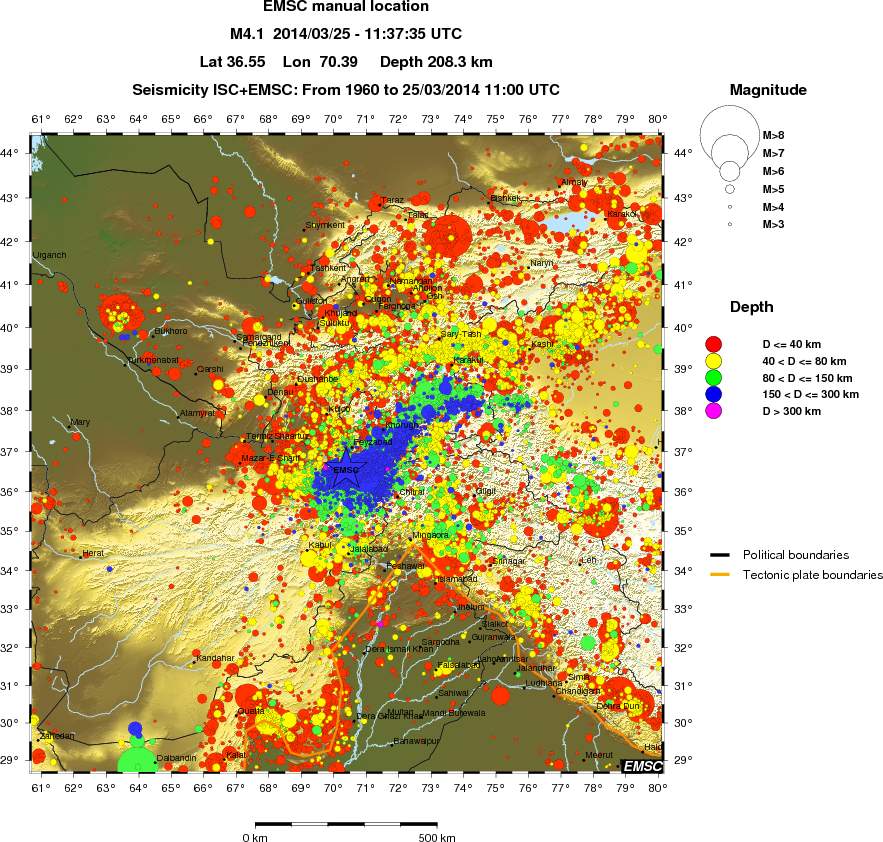 wide historical seismicity