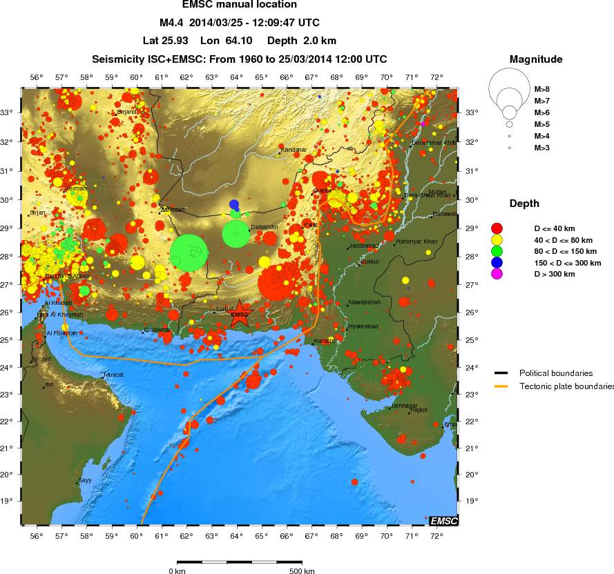 wide historical seismicity