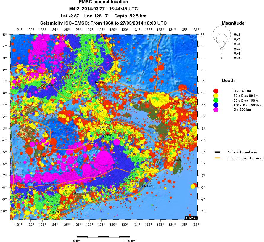 wide historical seismicity