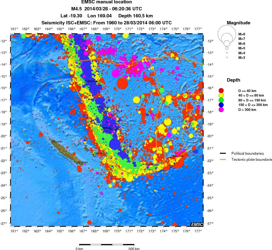 wide historical seismicity