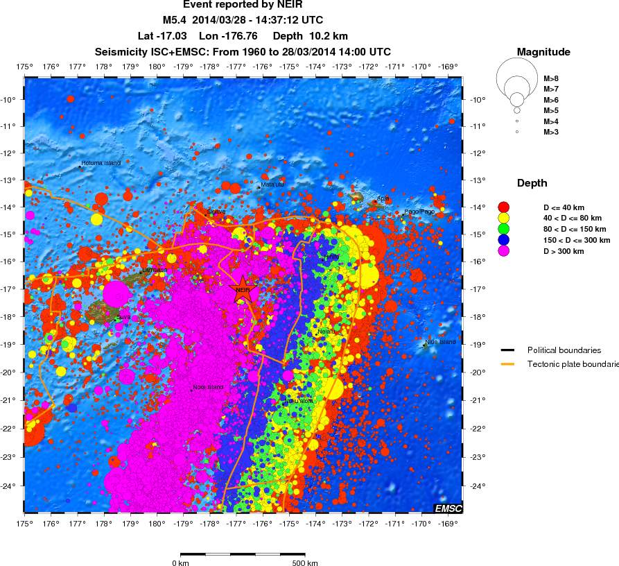 wide historical seismicity