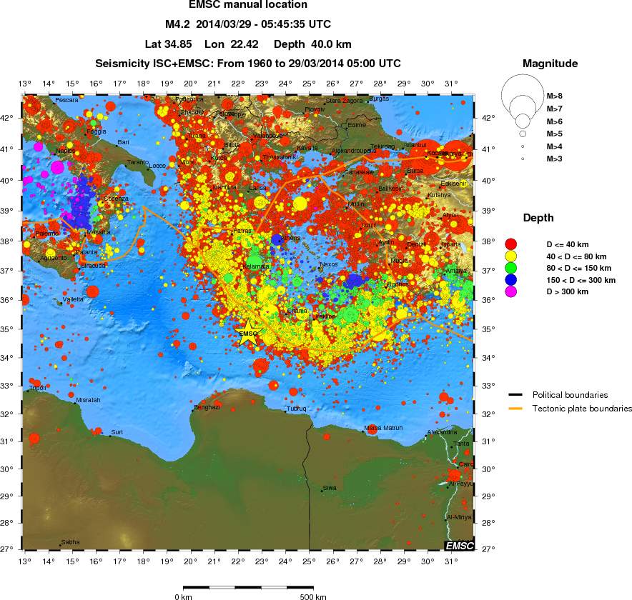 wide historical seismicity