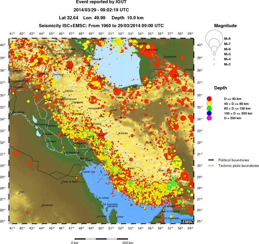 wide historical seismicity
