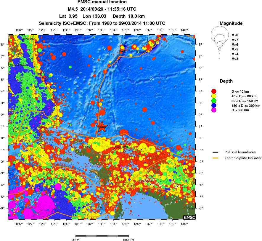 wide historical seismicity