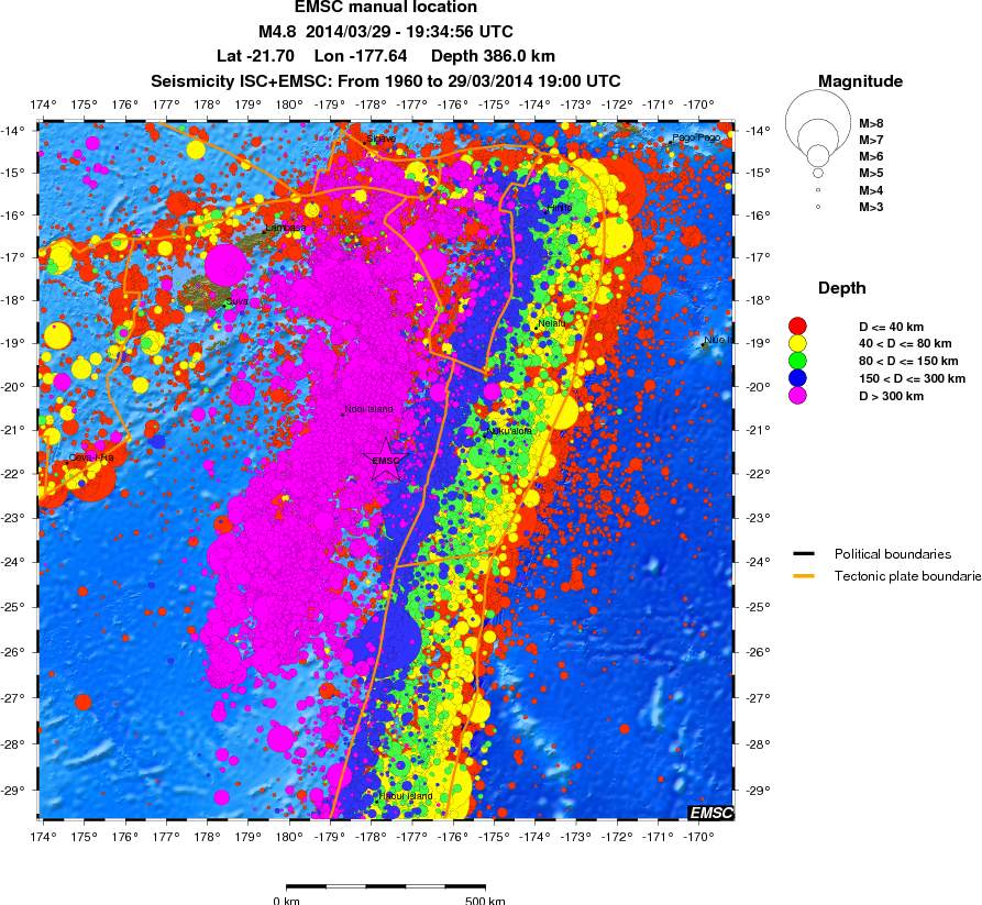 wide historical seismicity