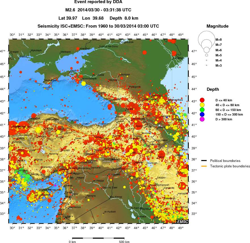 wide historical seismicity