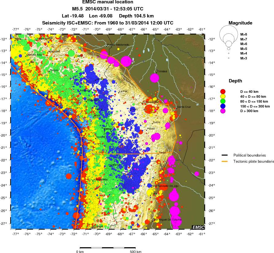 wide historical seismicity