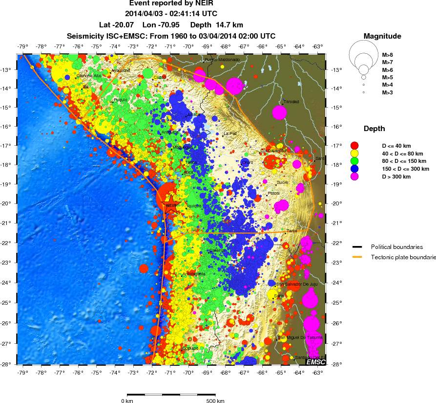 wide historical seismicity