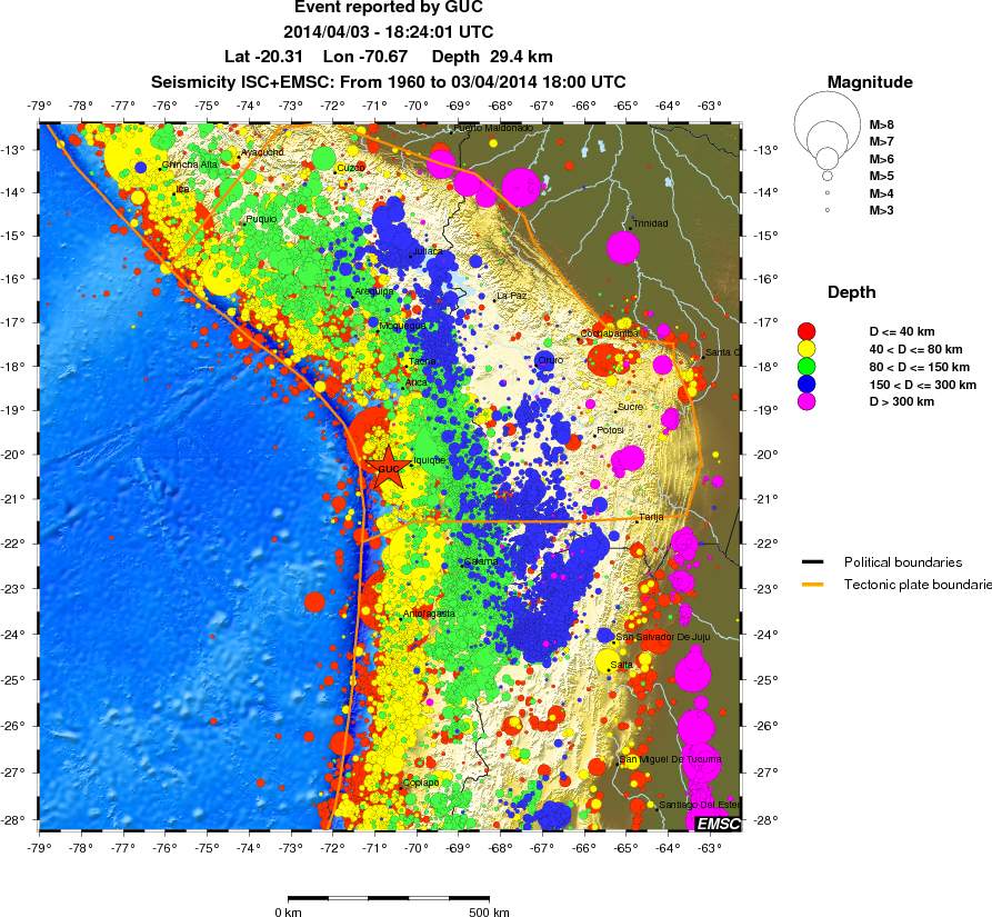wide historical seismicity