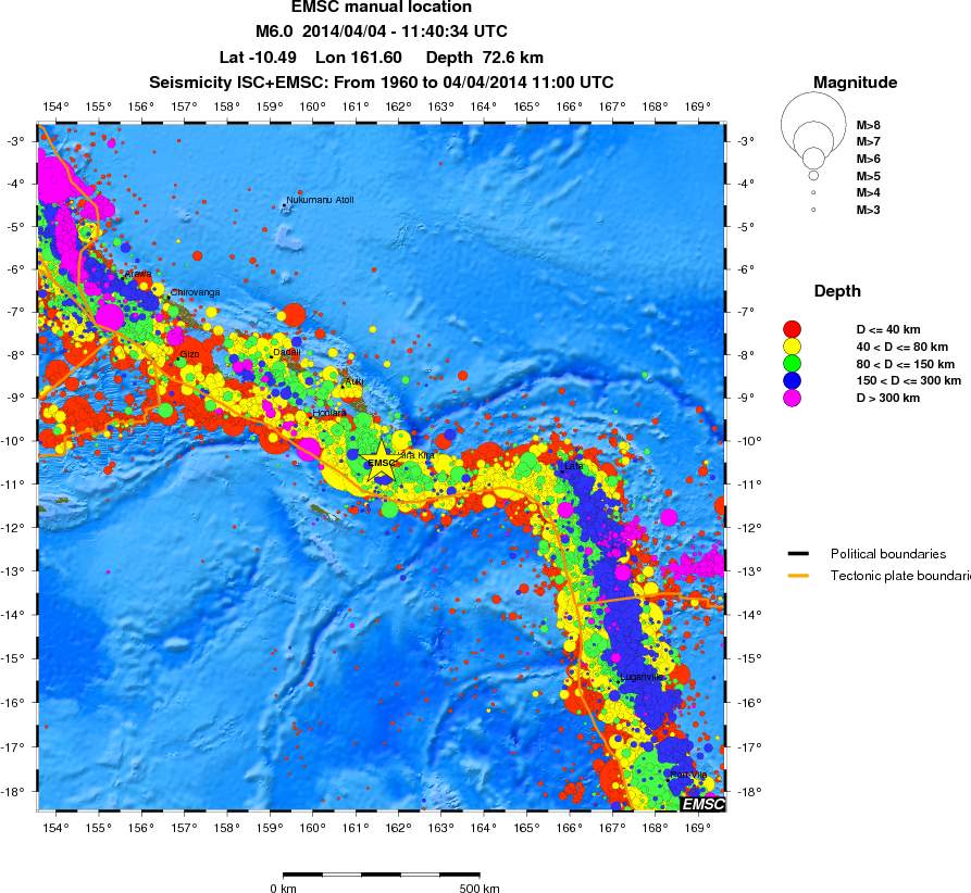 wide historical seismicity