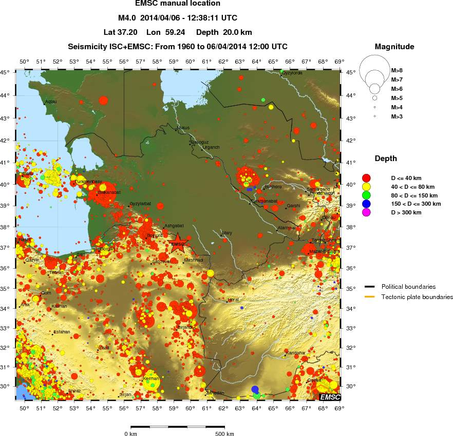 wide historical seismicity