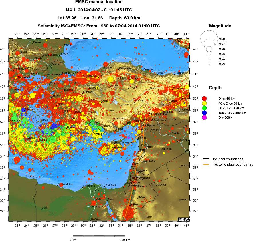 wide historical seismicity