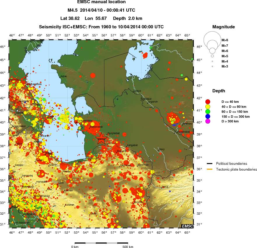 wide historical seismicity