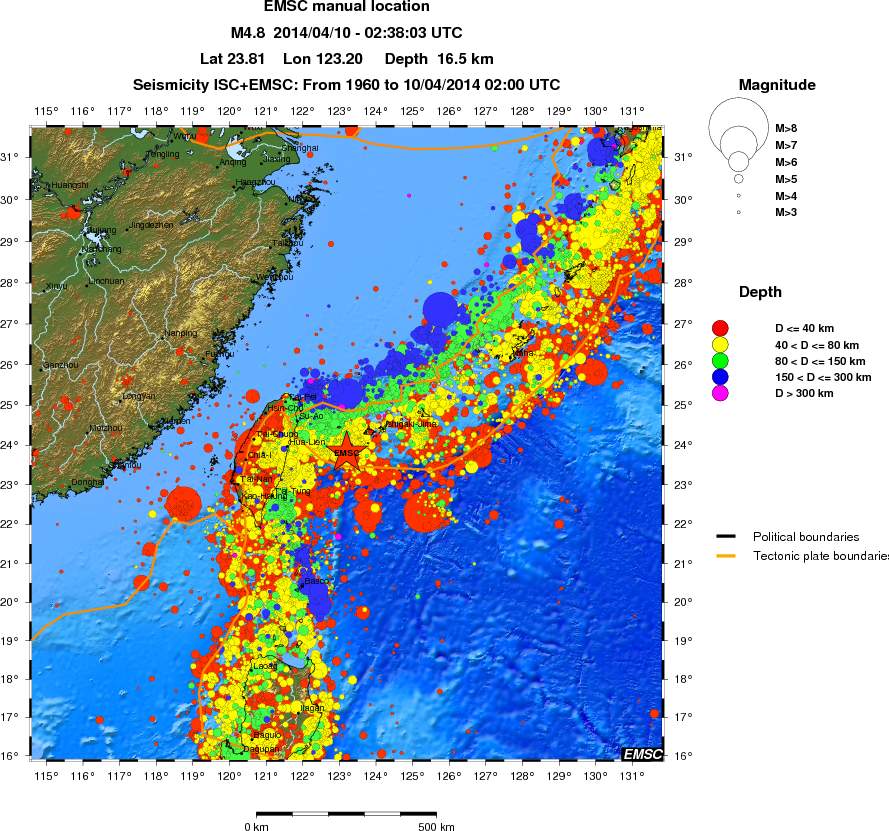 wide historical seismicity
