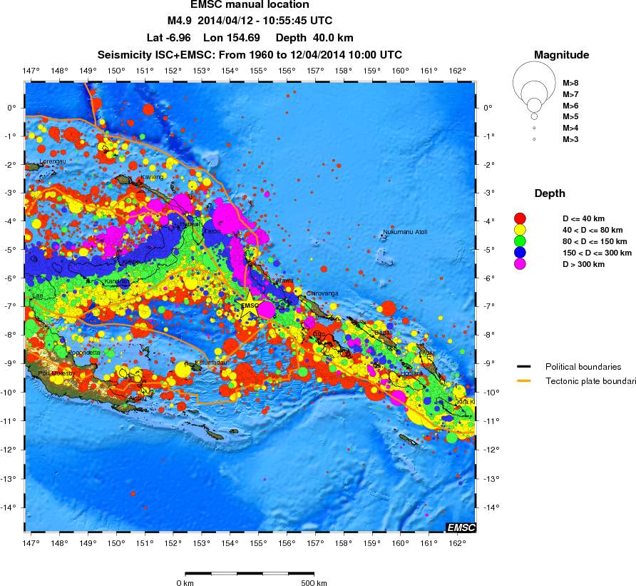 wide historical seismicity