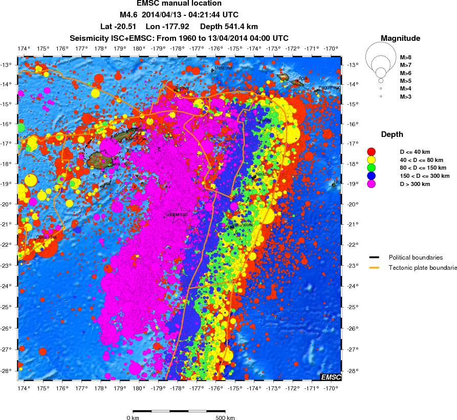 wide historical seismicity
