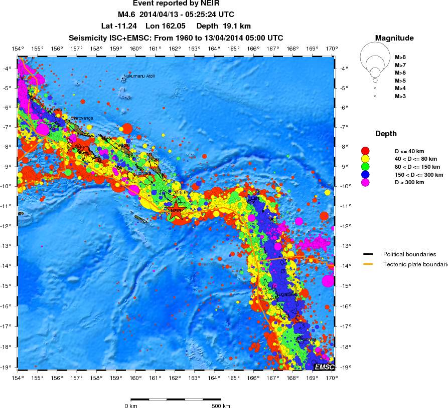 wide historical seismicity
