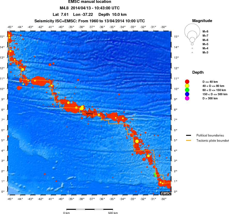 wide historical seismicity