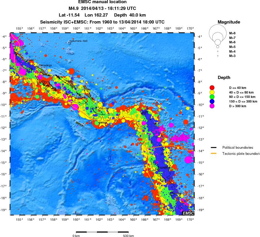 wide historical seismicity