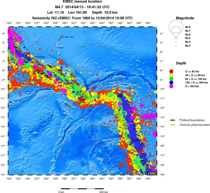 wide historical seismicity