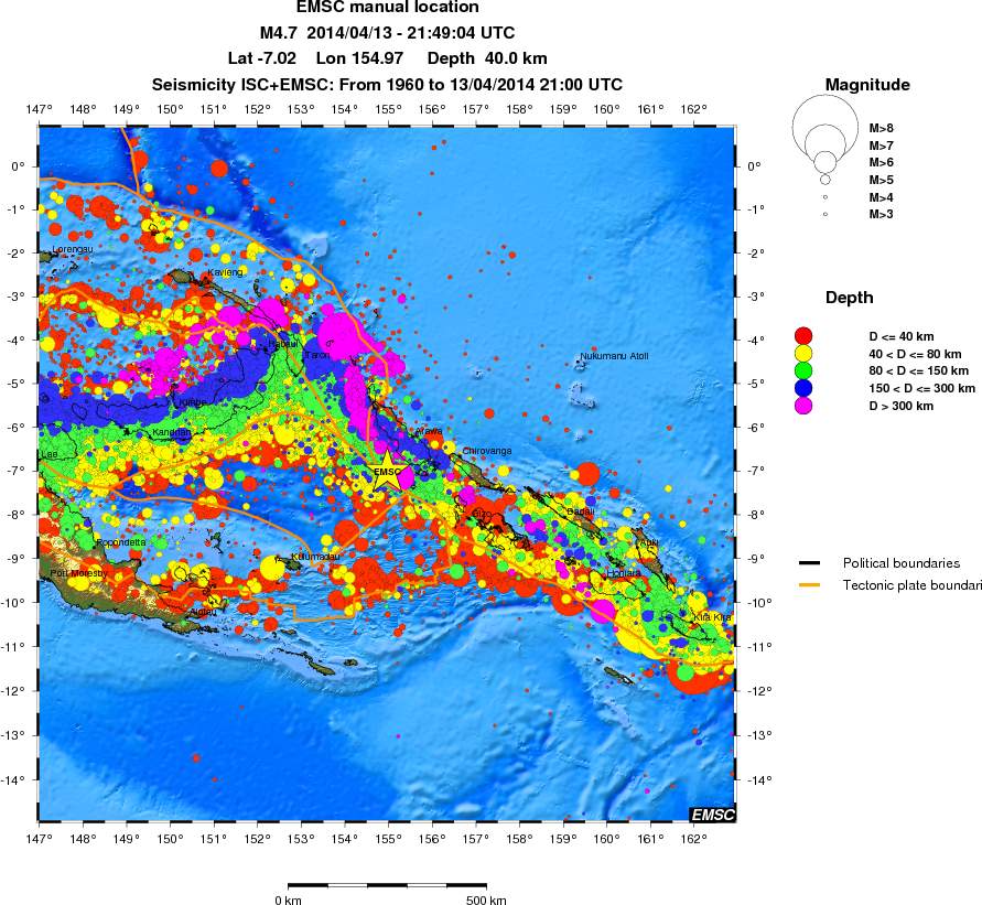 wide historical seismicity