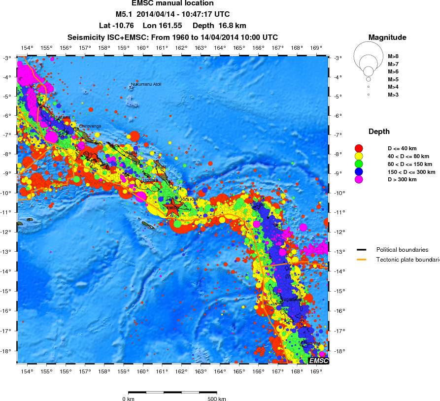 wide historical seismicity