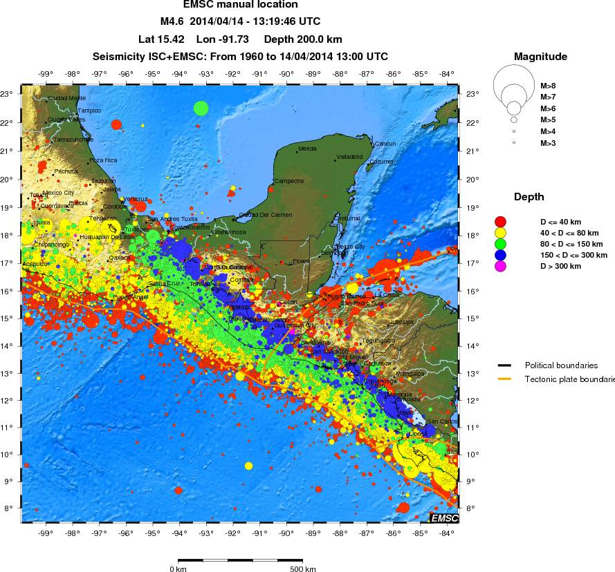 wide historical seismicity