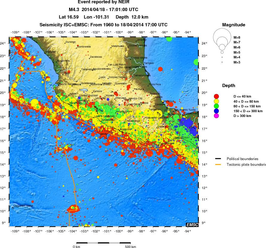 wide historical seismicity
