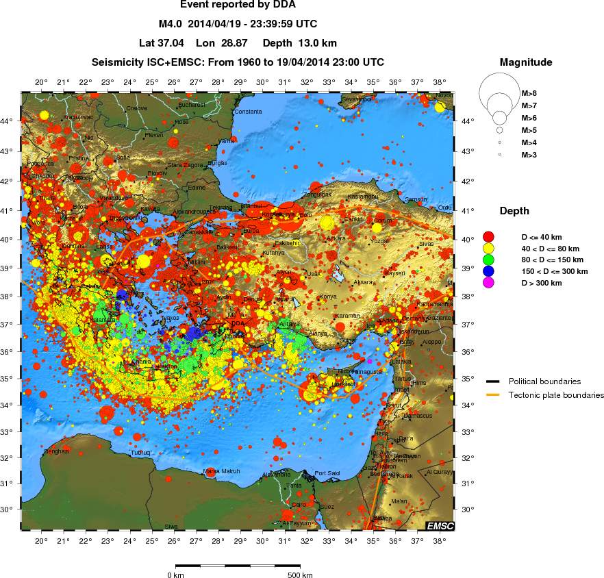 wide historical seismicity