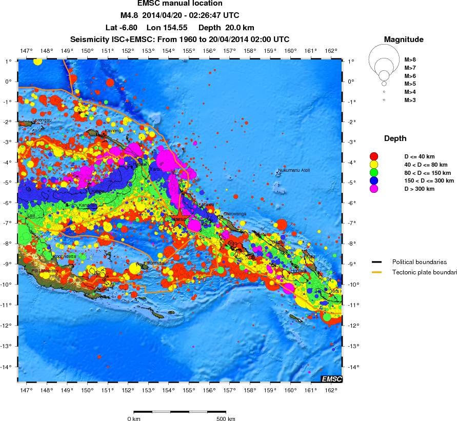 wide historical seismicity