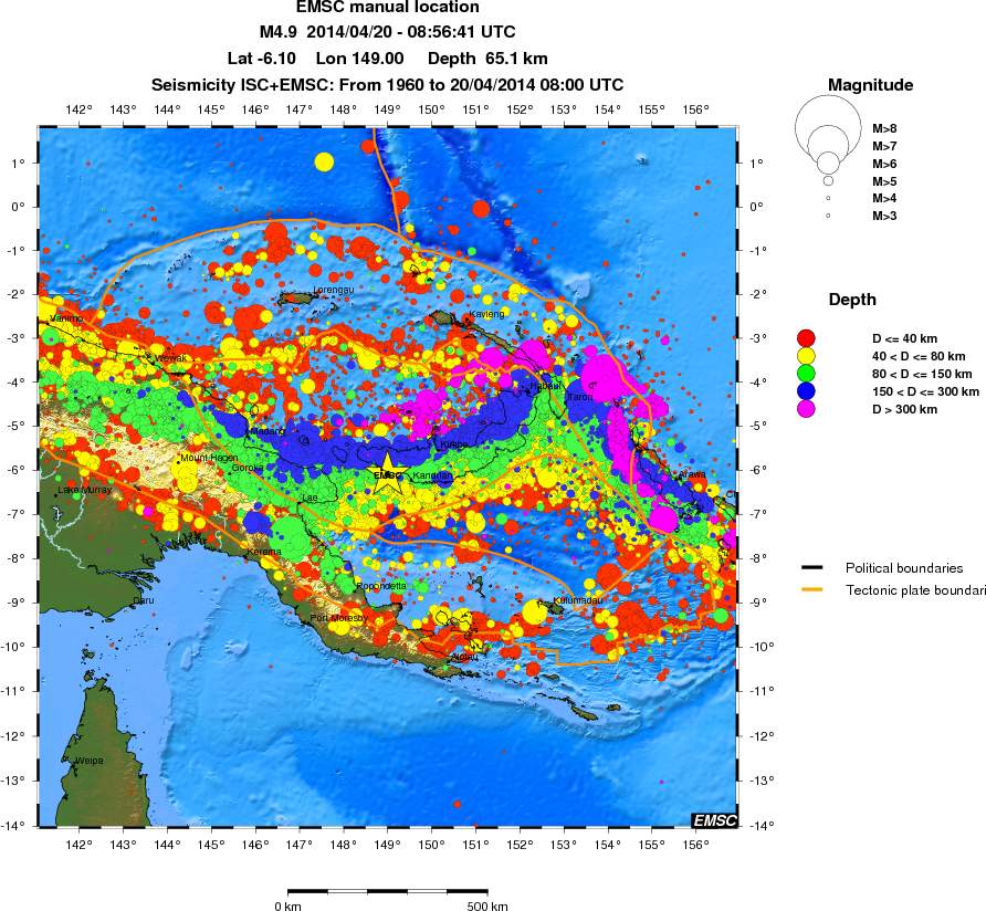 wide historical seismicity