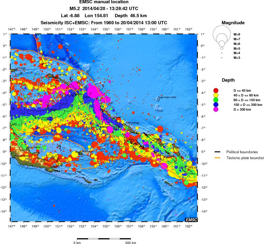 wide historical seismicity