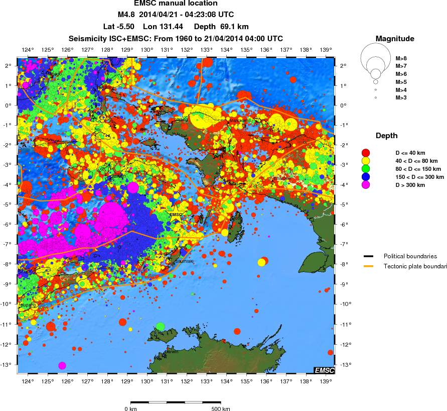 wide historical seismicity