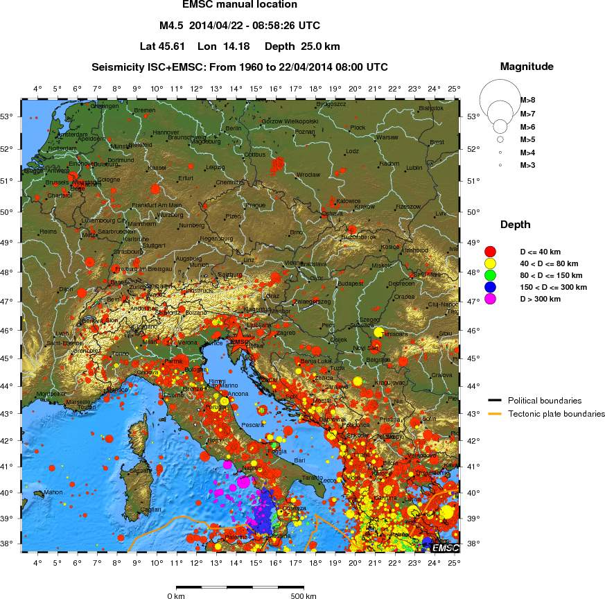 wide historical seismicity