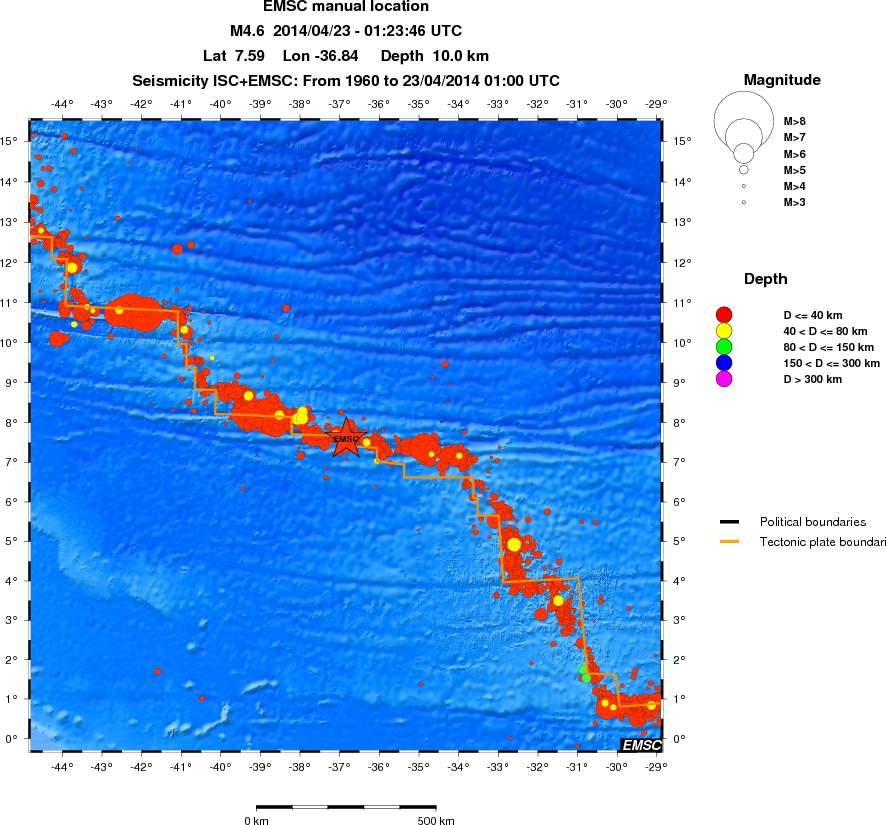 wide historical seismicity