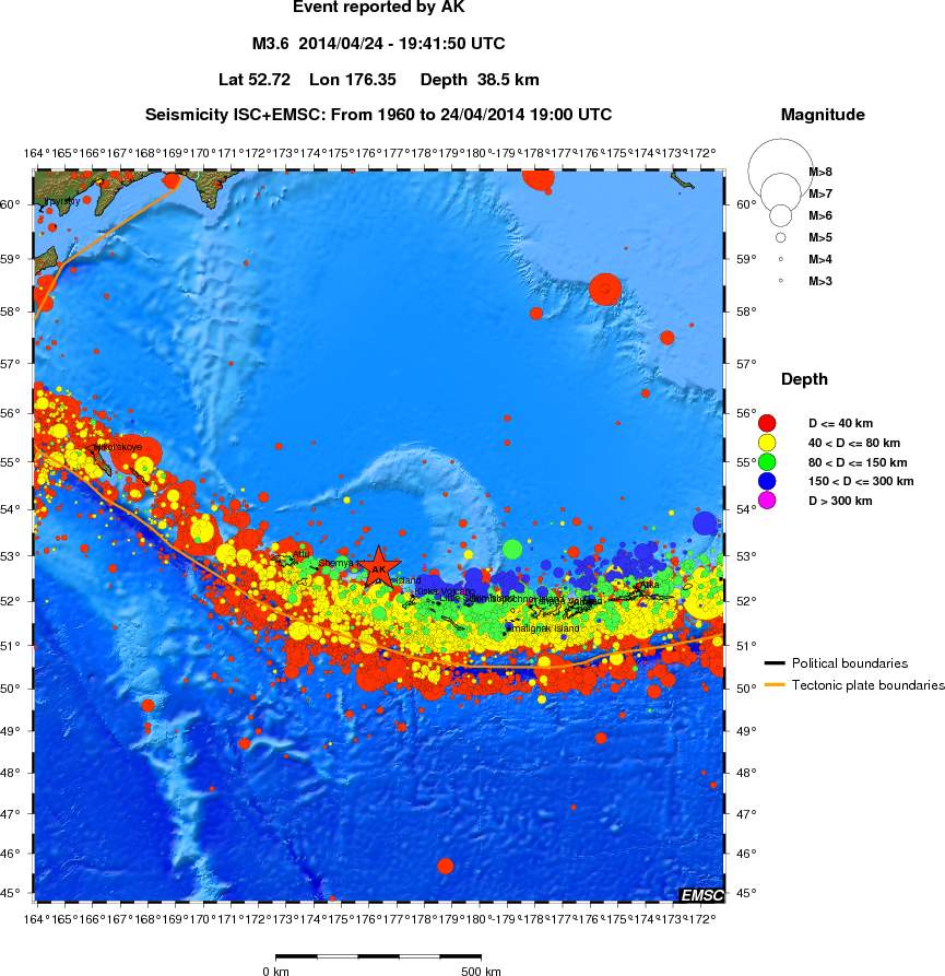 wide historical seismicity
