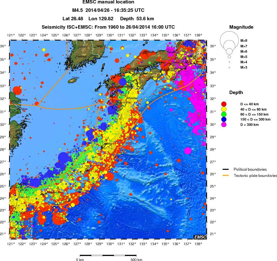 wide historical seismicity