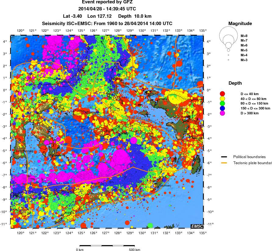 wide historical seismicity