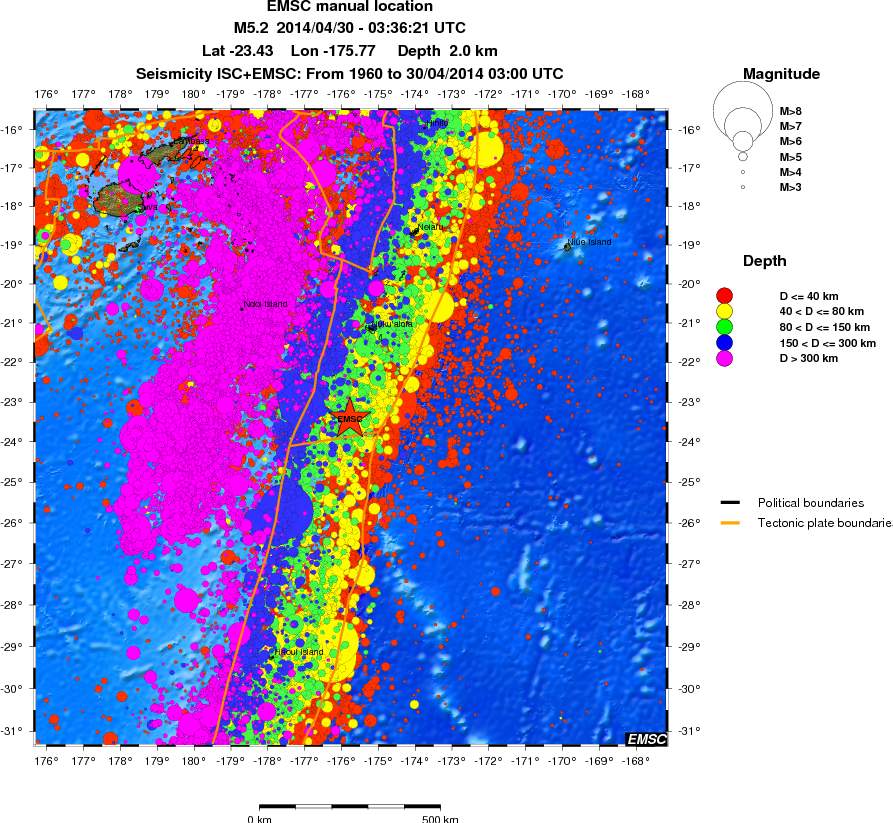 wide historical seismicity