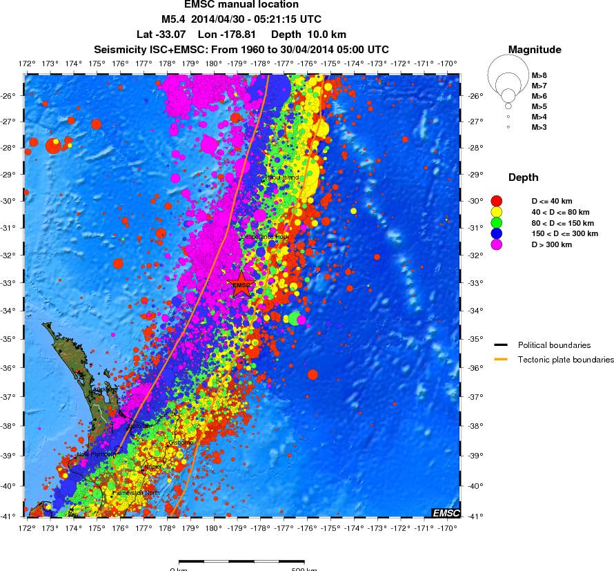 wide historical seismicity