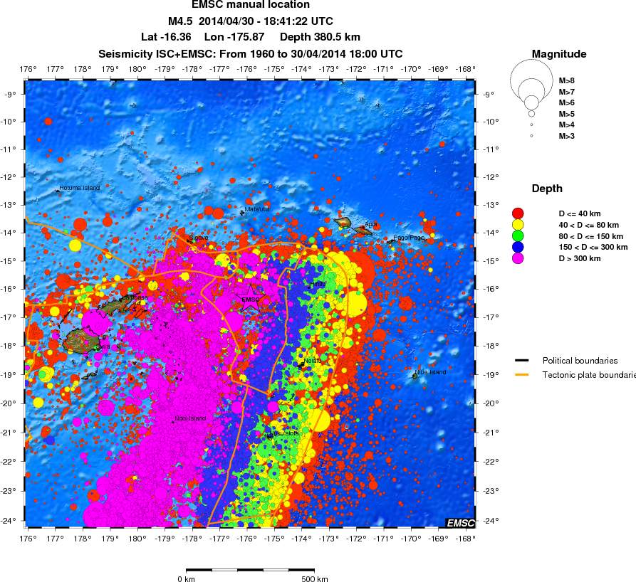 wide historical seismicity