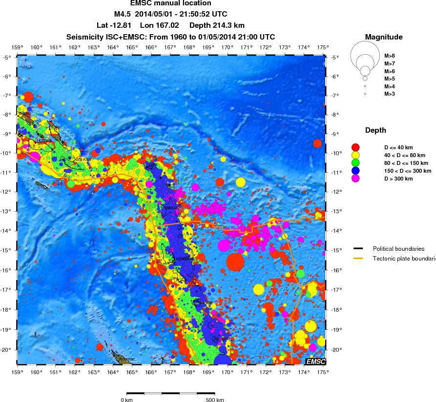 wide historical seismicity