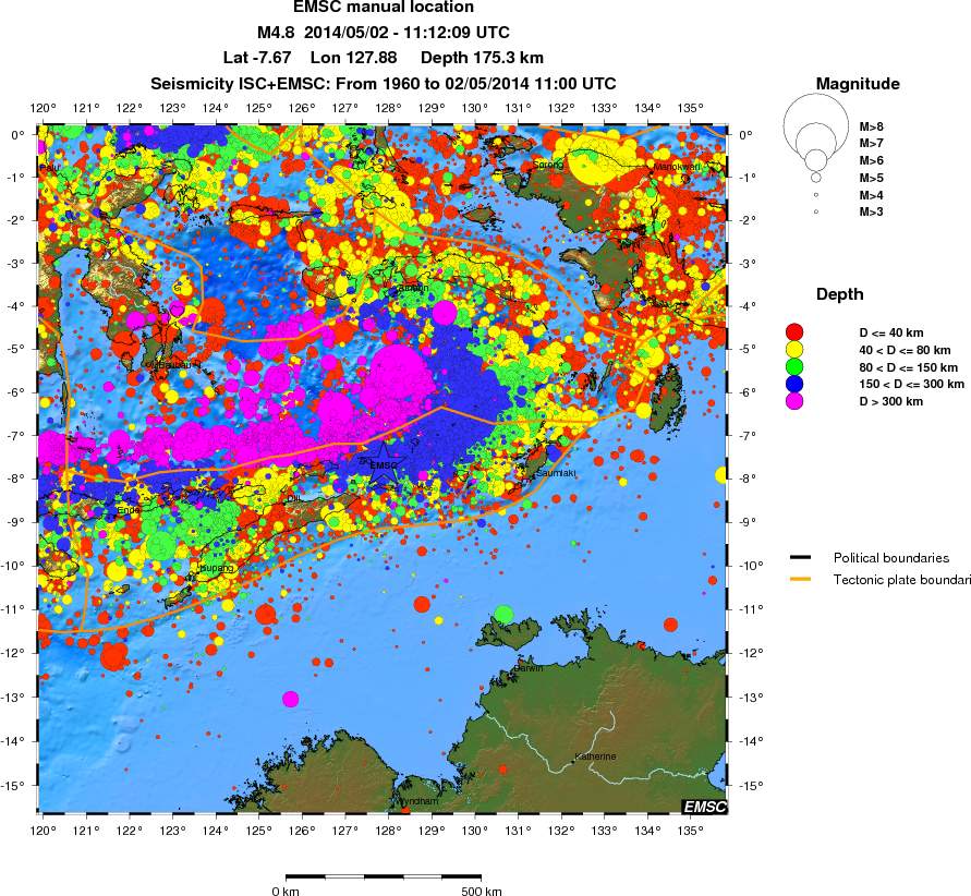 wide historical seismicity