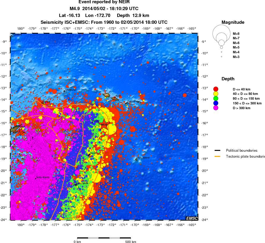 wide historical seismicity