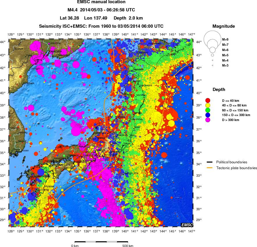 wide historical seismicity