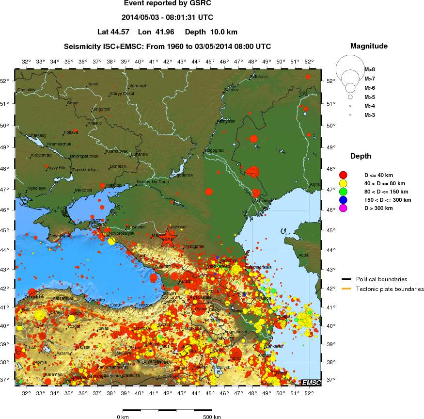 wide historical seismicity